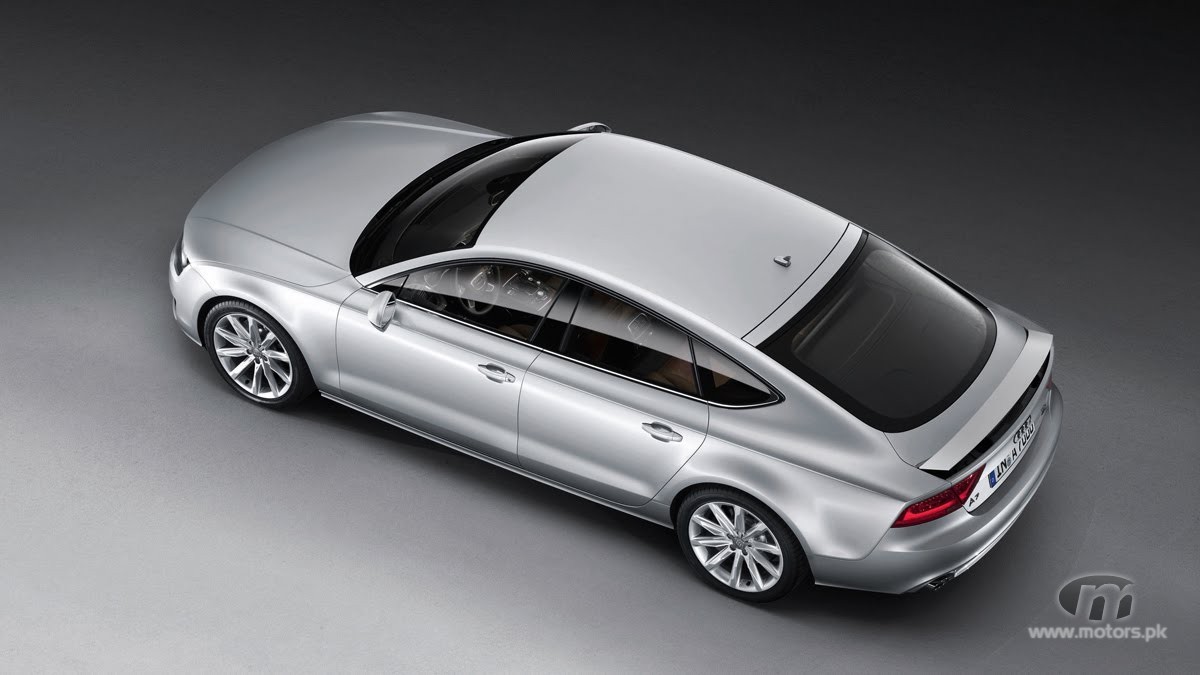 Audi A7 Sportsback top rear view